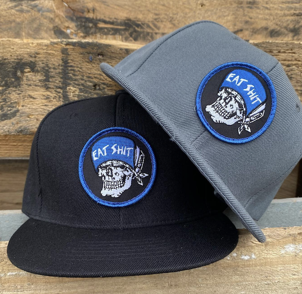 DOGTOWN EAT SHIT PATCH SNAPBACK HAT BLACK
