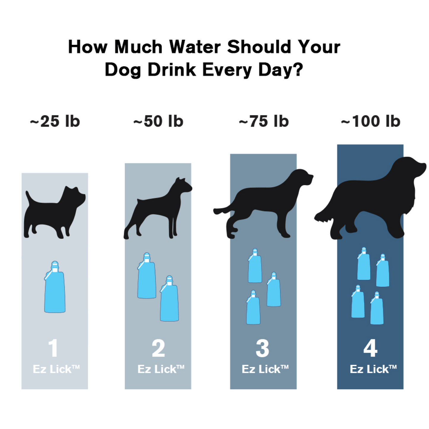 Vapur® EZ Lick™ Portable Dog Water Bottle