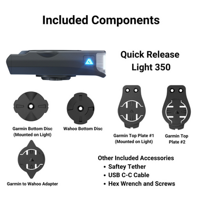 KOM Cycling Quick Release Light 350