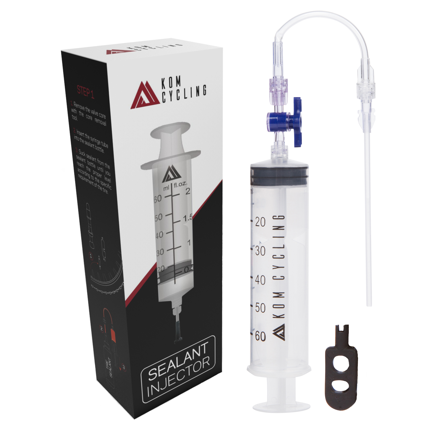 KOM Cycling Tubeless Sealant Injector