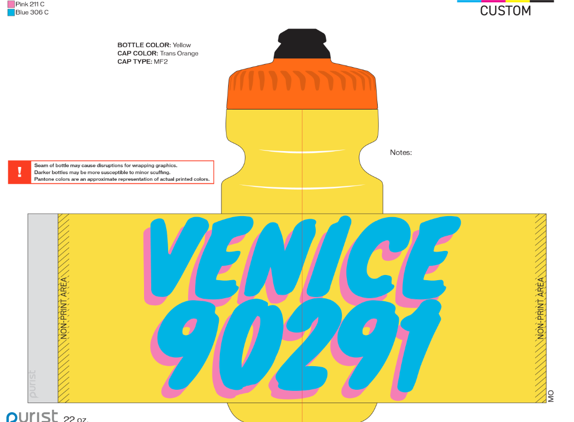 Specialized Purist Water Bottle 22 oz. Venice 90291